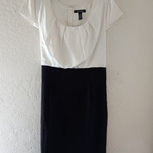 "George" Black & White Dress 12